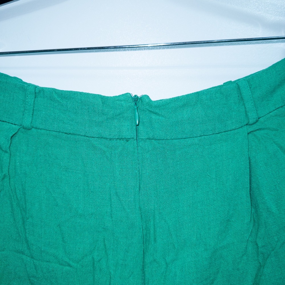Flounce London ASOS Bright Green High Waisted Wide Leg Trousers Size 14 - Picture 8 of 9